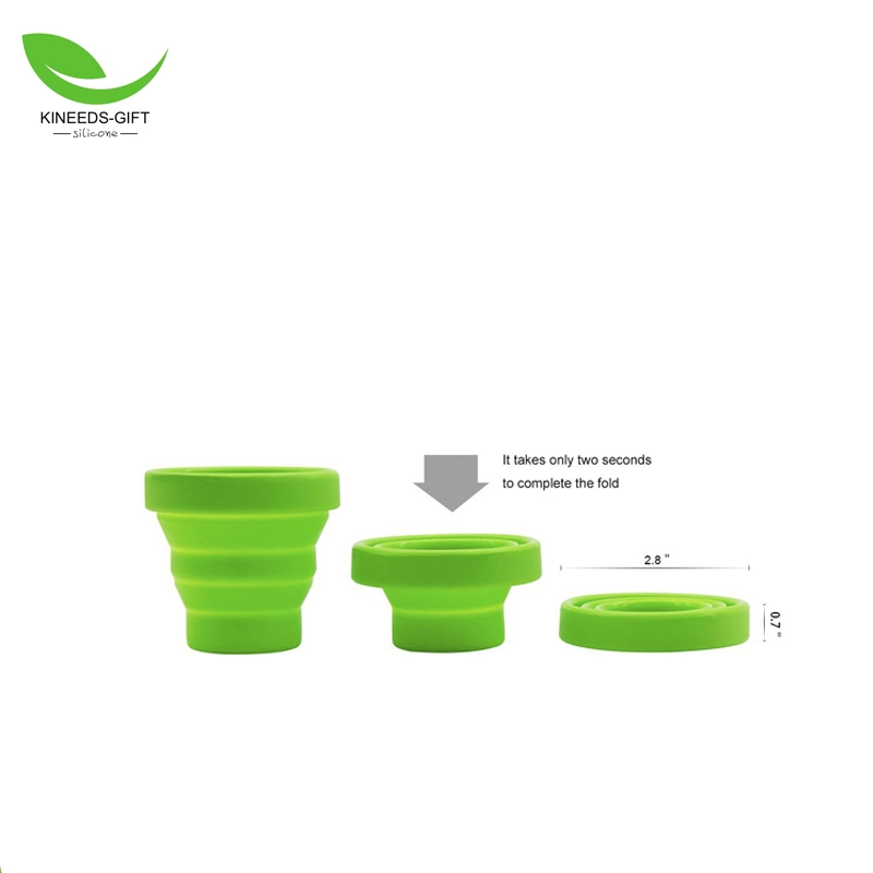 Taza de silicona plegable