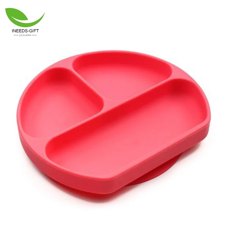 Plato de silicona para niños